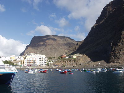Image of the ferry terminal in La Gomera (Valle Gran Rey)